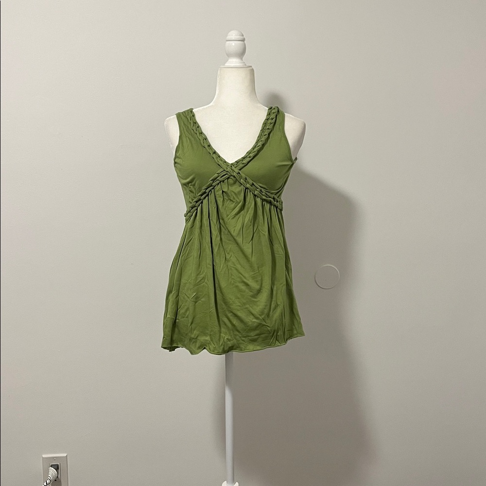 Nine West Green Sleeveless Blouse